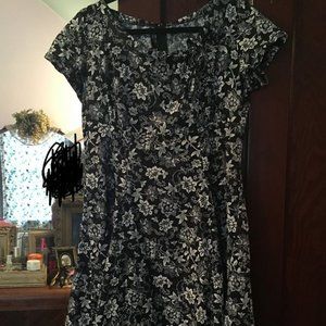 Black Floral Beverly Dress